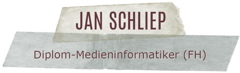 Jan Schliep | Diplom-Medieninformatiker (FH)